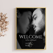 Poster Mariage de bienvenue Chic Couple