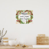 Poster Mariage de bienvenue de Noël (Cuisine)