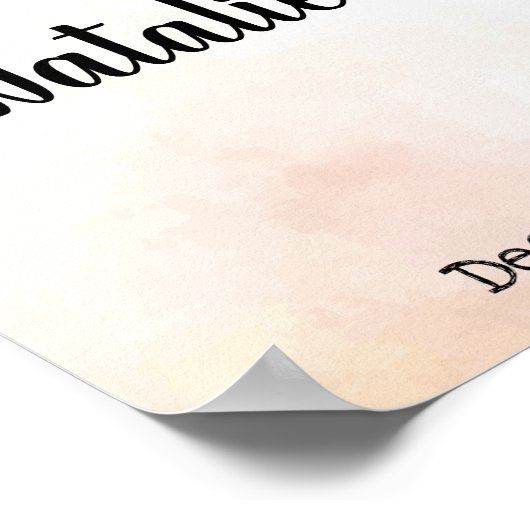 Poster Mariage de bienvenue de Noël (Coin)