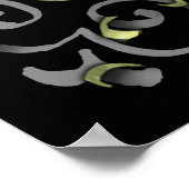 Poster Mariage de bienvenue Halloween LOVE Roses 24x36 Po (Coin)