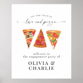 Poster Mariage de bienvenue Love & Pizza (Devant)