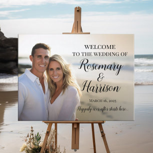 Poster Mariage de bienvenue photo moderne