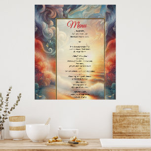 Poster Mariage de bord de mer Célébrations sur la plage