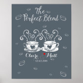 Poster Mariage de café chantant Guest Book Alternative (Devant)