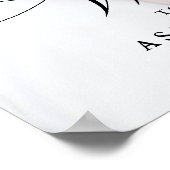 Poster Mariage de calligraphie classique moderne photo de (Coin)