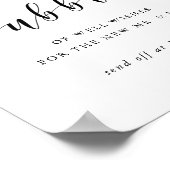 Poster Mariage de calligraphie moderne Bulle Envoyer Désa (Coin)