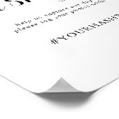 Poster Mariage de calligraphie moderne Oh Snap Sign (Coin)