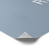 Poster Mariage de calligraphie moderne simple Accueil (Coin)