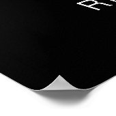 Poster Mariage de calligraphie moderne simple Accueil (Coin)