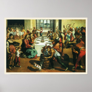 Poster Mariage de Cana par Andrea Boscoli, Art Renaissanc