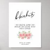 Poster Mariage De Carnation À Avoir Et À Tenir Un Signe D (Devant)