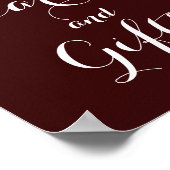 Poster Mariage De Cartes Et Cadeaux Floraux En Bourgogne  (Coin)