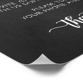 Poster Mariage de cérémonie débranché signe de la calligr (Coin)