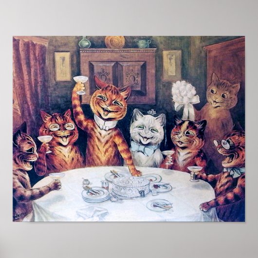 Poster Mariage de chat, Mariage, Mariée, Mariée, Louis Wa (Devant)