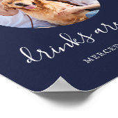 Poster Mariage de chien de compagnie Open Bar Personnalis (Coin)