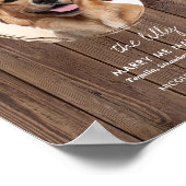Poster Mariage de chien rustique imprimable Signature Dri (Coin)