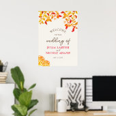 Poster Mariage de Citron Frais Amour Feuillage (Bureau à domicile)