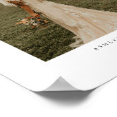 Poster Mariage de couple d'arche minimal moderne Photo (Coin)