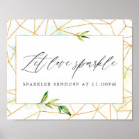 Mariage de cristal géométrique laisser l'amour éti