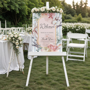 Poster Mariage de Destination Floral d'Orchidée Tropicale