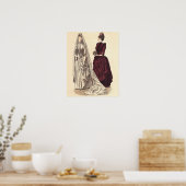 Poster Mariage de femmes de mariée vintage (Cuisine)