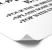 Poster Mariage de Fête des mariées Eucalyptus Gold Mimosa (Coin)