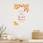Poster Mariage de Feuillage Citronné Frais d'Amour (Cuisine)