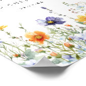 Poster Mariage de fleur sauvage de de champ (Coin)