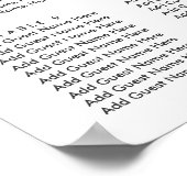 Poster Mariage de fleurs bleu clair (Coin)