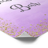 Poster Mariage de la barre de bulles Imprimer (Coin)