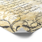 Poster Mariage de la branche côté forêt enchantée (Coin)