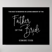 Poster Mariage de la chaire du Père noir de la mariée (Devant)