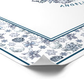 Poster Mariage de la couronne de noisette de Noël Bienven (Coin)