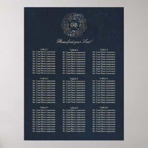 Poster Mariage de la couronne d'or et de la marine