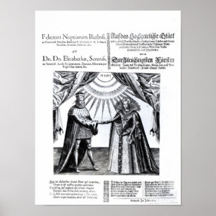 Poster Mariage de la princesse Elizabeth