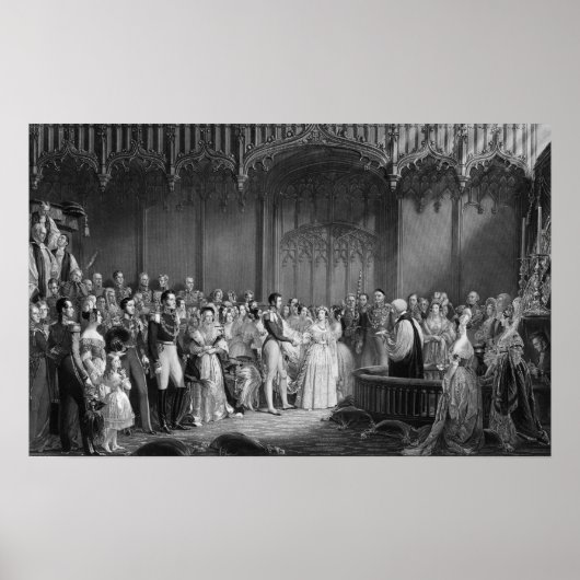 Poster Mariage de la reine Victoria et du prince Albert (Devant)
