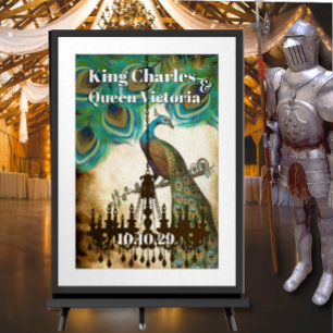 Poster Mariage de la Renaissance médiévale de Peacock