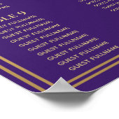 Poster Mariage de l'épée médiévale violette (Coin)