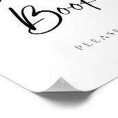 Poster Mariage de livre d'invité de script moderne (Coin)