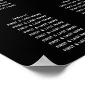 Poster Mariage de lustre en or noir (Coin)