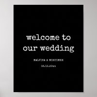 mariage de machine à écrire minimaliste vintage