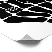 Poster Mariage de mariée de squelette vient de se marier  (Coin)