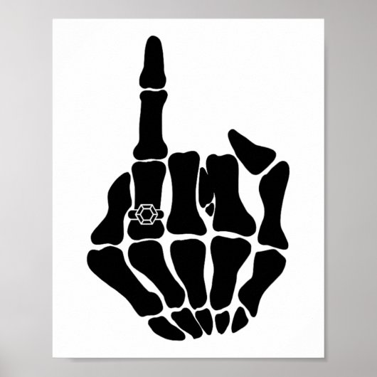 Poster Mariage de mariée de squelette vient de se marier  (Devant)