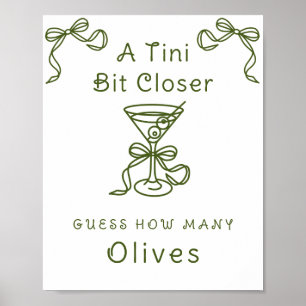 Poster Mariage de Martini - Combien d'olives