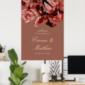 Poster Mariage de Maximalisme Floral Automne (Bureau à domicile)