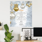 Poster Mariage de Noël blanc (Bureau à domicile)