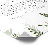 Poster Mariage De Noël En Lieu Et Place Des Faveurs Table (Coin)