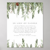 Poster Mariage De Noël En Lieu Et Place Des Faveurs Table (Devant)