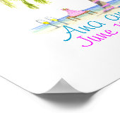 Poster mariage de palmiers, Ana et Tim, 11 juin 2010 (Coin)