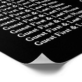 Poster Mariage de Parties scintillant de poker en argent (Coin)